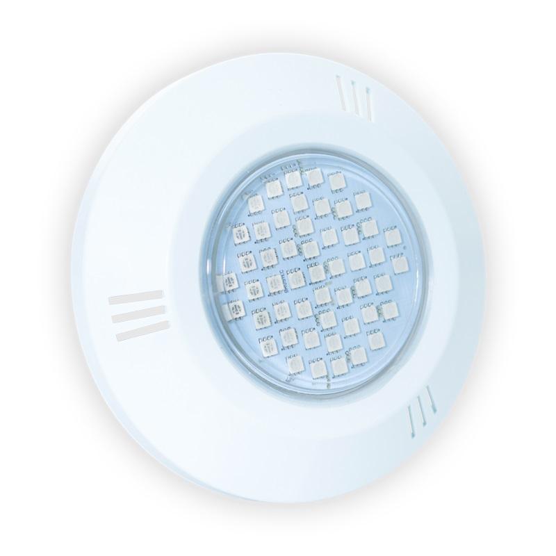 Power Led p/ Piscinas 9W RGB Rosca Frente New
